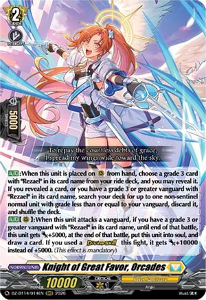Knight of Great Favor, Orcades (DZ-BT14/014EN) - DZ-BT14: Envoys of the Crimson Moon