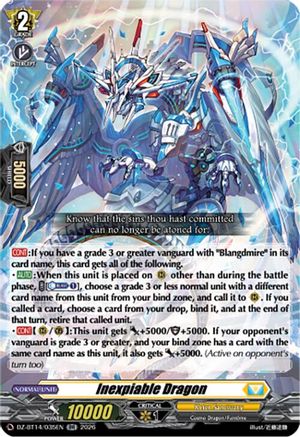 Inexpiable Dragon (DZ-BT14/035EN) - DZ-BT14: Envoys of the Crimson Moon