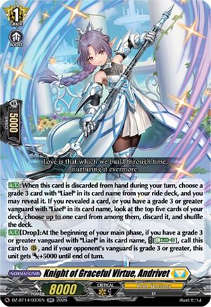 Knight of Graceful Virtue, Andrivet (DZ-BT14/037EN) - DZ-BT14: Envoys of the Crimson Moon