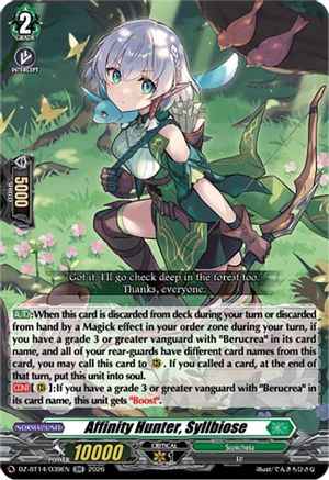 Affinity Hunter, Syllbiose (DZ-BT14/039EN) - DZ-BT14: Envoys of the Crimson Moon
