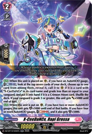 X-CeeDaNCe, Rapi Grossa (DZ-BT14/042EN) - DZ-BT14: Envoys of the Crimson Moon