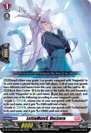 LettiaMateS, Uncizera (DZ-BT14/045EN) - DZ-BT14: Envoys of the Crimson Moon