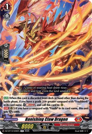 Banishing Claw Dragon (DZ-BT14/049EN) - DZ-BT14: Envoys of the Crimson Moon