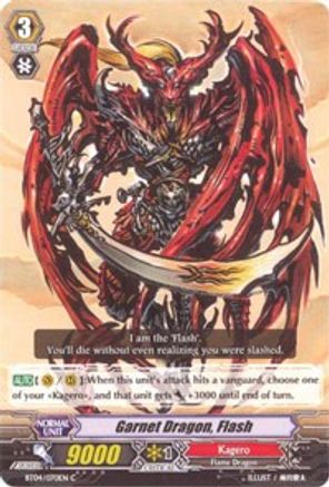 Garnet Dragon, Flash (BT04/070EN) - BT04: Eclipse of Illusionary Shadows