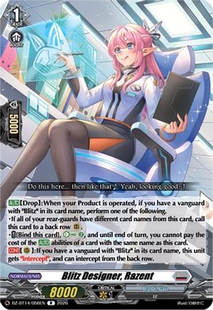 Blitz Designer, Razent (DZ-BT14/056EN) - DZ-BT14: Envoys of the Crimson Moon