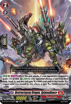 Destructspray Dragon, Spinoodinace (DZ-BT14/076EN) - DZ-BT14: Envoys of the Crimson Moon