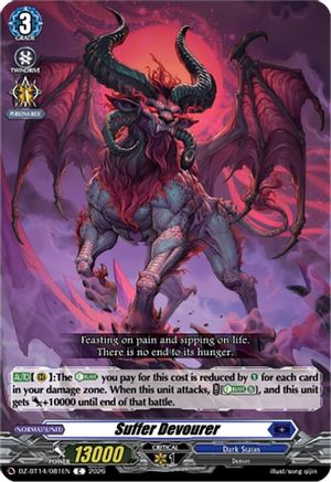 Suffer Devourer (DZ-BT14/081EN) - DZ-BT14: Envoys of the Crimson Moon