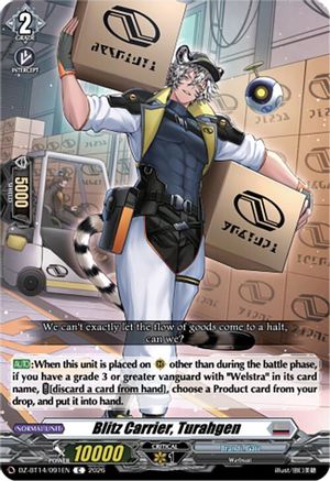 Blitz Carrier, Turahgen (DZ-BT14/091EN) - DZ-BT14: Envoys of the Crimson Moon