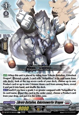 Librate Battalion, Raketenwerfer Dragon (DZ-BT14/097EN) - DZ-BT14: Envoys of the Crimson Moon