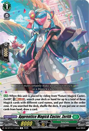 Apprentice Magick Caster, Zerith (DZ-BT14/112EN) - DZ-BT14: Envoys of the Crimson Moon