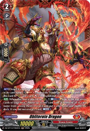 Obliterate Dragon (FR) (DZ-BT14/FR02EN) - DZ-BT14: Envoys of the Crimson Moon