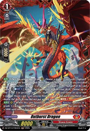 Outburst Dragon (FR) (DZ-BT14/FR04EN) - DZ-BT14: Envoys of the Crimson Moon