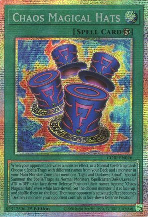 Chaos Magical Hats (Starlight Rare) (CORI-EN046) - Chaos Origins 1st Edition