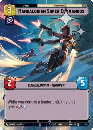 Mandalorian Super Commandos (Hyperspace Foil) (742) - Ashes of the Empire Foil