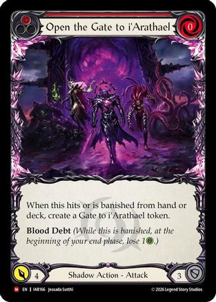 Open the Gate to i'Arathael (IAR166) - Usurp the Shadow Throne Rainbow Foil