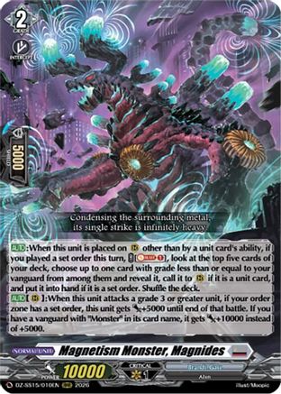 Magnetism Monster, Magnides (DZ-SS15/010EN) - DZ-SS15: The Legendary Vanguards