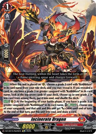 Incinerate Dragon (DZ-SS15/Re05EN) - DZ-SS15: The Legendary Vanguards