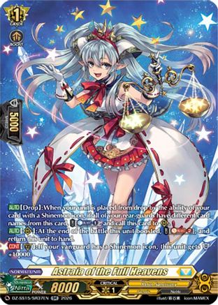 Astraia of the Full Heavens (SR) (DZ-SS15/SR37EN) - DZ-SS15: The Legendary Vanguards