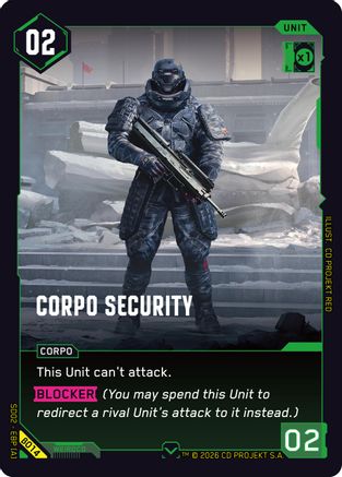 Corpo Security (B014) - Embracing Power  Beta Starter Deck