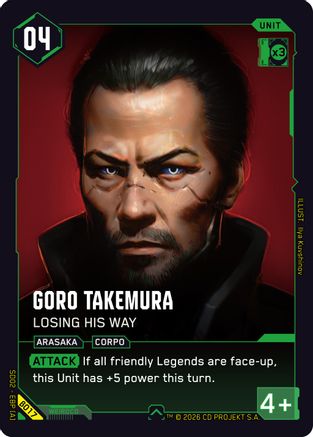 Goro Takemura - Losing His Way (B017) - Embracing Power  Beta Starter Deck