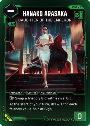 Hanako Arasaka - Daughter of the Emperor (Rare) (072) - Welcome to Night City  Retail Foil