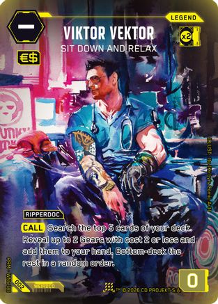 Viktor Vektor - Sit Down and Relax (002) - Box Toppers  Retail Foil