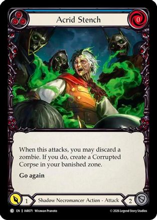 Acrid Stench (Blue) (IAR071) - Usurp the Shadow Throne Rainbow Foil
