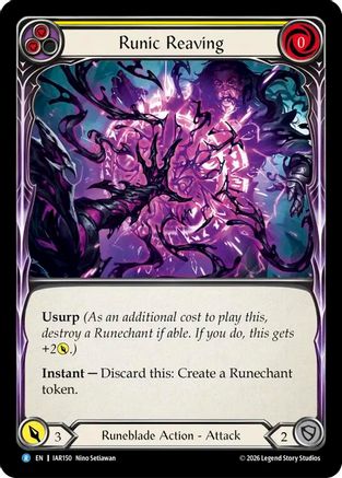 Runic Reaving (Yellow) (IAR150) - Usurp the Shadow Throne