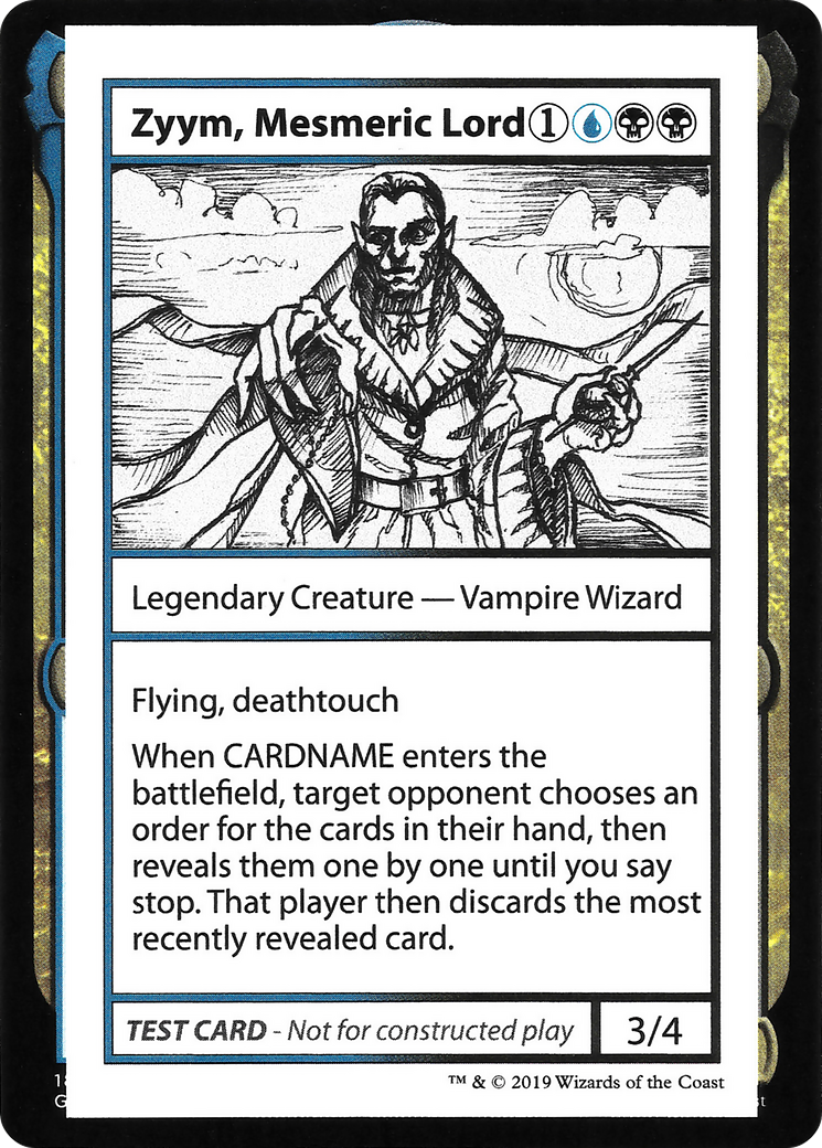 Zyym, Mesmeric Lord (No PW Symbol) (CMB1-104) - Mystery Booster Playtest Cards 2021