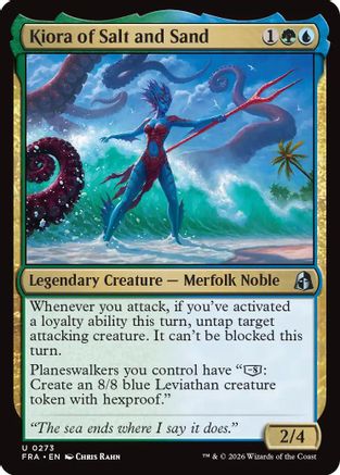 Kiora of Salt and Sand (FRA-273) - Reality Fracture Foil