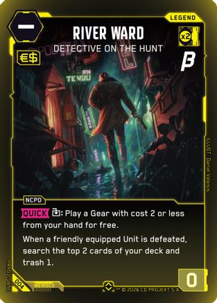 River Ward - Detective on the Hunt (004) - PreRelease Beta Foil