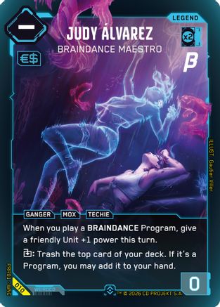 Judy Alvarez - Braindance Maestro (010) - PreRelease Beta Foil