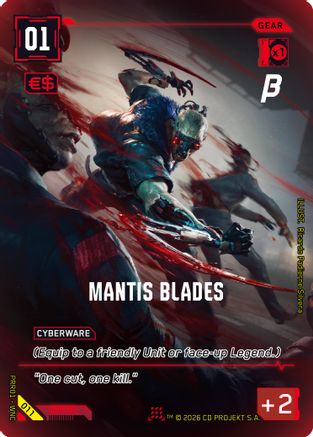 Mantis Blades (011) - PreRelease Beta Foil