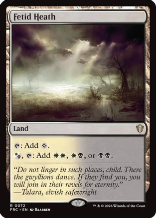 Fetid Heath (-072) - Commander: Reality Fracture