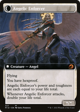 Enduring Angel (Extended Art) (MID-327) - Innistrad: Midnight Hunt: (Extended Art, Double Faced Transform) Foil
