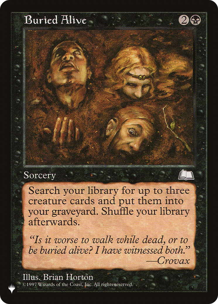 Buried Alive (LIST-) - The List