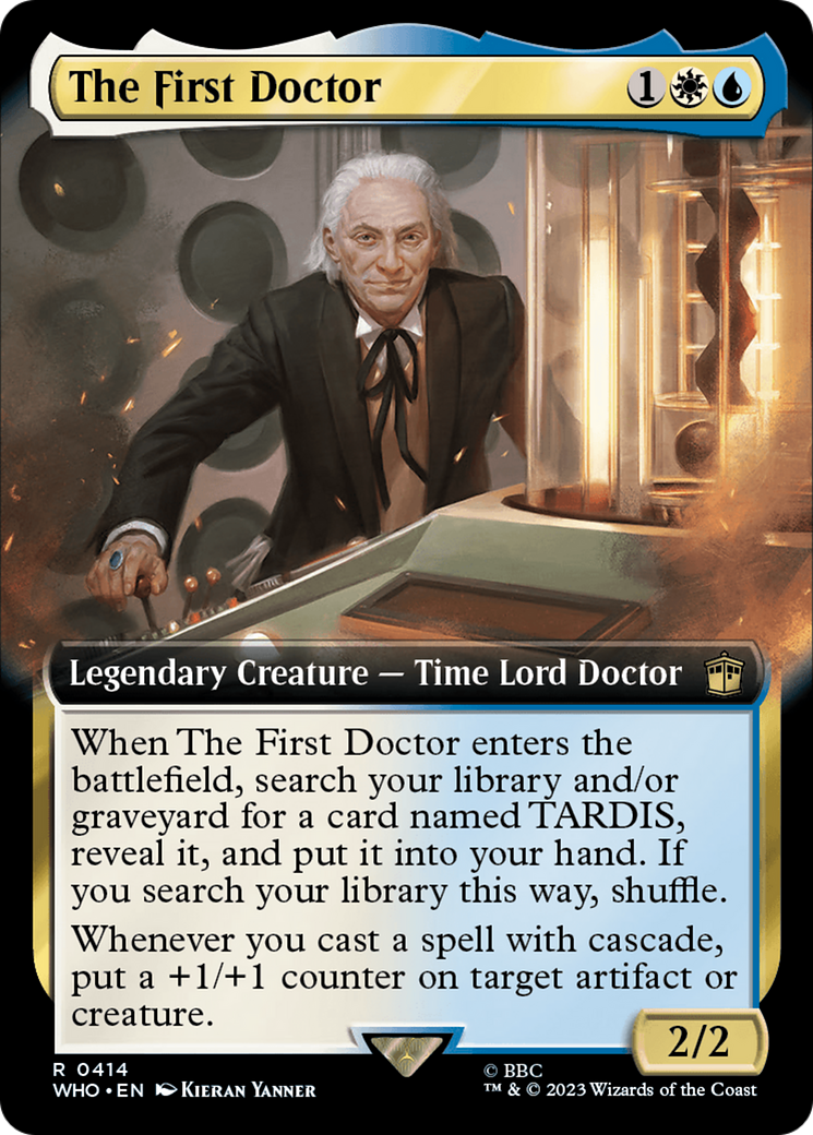 The First Doctor (Extended Art) (WHO-414) - Doctor Who: (Extended Art) Foil