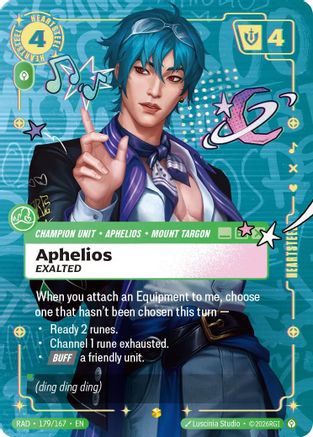 Aphelios, Exalted (Heartsteel Overnumbered) (179/167) - Radiance Foil