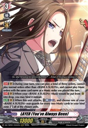 LAYER [You've Always Been] (DZ-TBP01/031EN) - DZ-TBP01: BanG Dream! Girls Band Party!