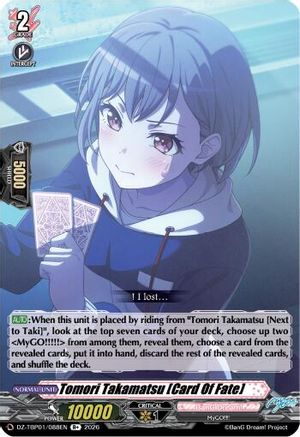 Tomori Takamatsu [Card Of Fate] (DZ-TBP01/088EN) - DZ-TBP01: BanG Dream! Girls Band Party!
