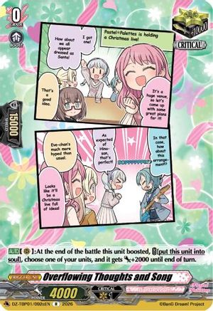 Overflowing Thoughts and Song (C) (DZ-TBP01/092cEN) - DZ-TBP01: BanG Dream! Girls Band Party!