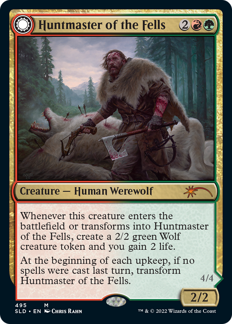 Huntmaster of the Fells (SLD-495) - Secret Lair Drop: (Double Faced Transform)