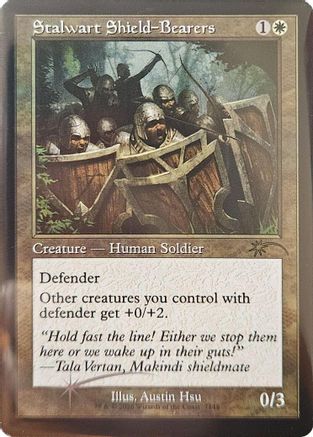 Stalwart Shield-Bearers (Retro Frame) (SLD-7148) - Secret Lair Drop Series Foil