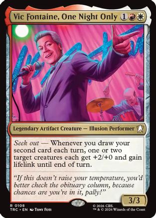 Vic Fontaine, One Night Only (TRC-108) - Commander: Star Trek
