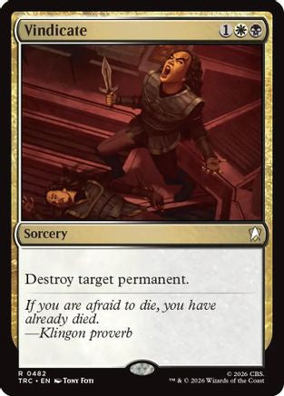 Vindicate (Surge Foil) (TRC-482) - Commander: Star Trek Foil