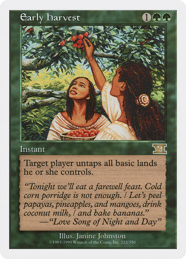 Early Harvest [6ED - 222]