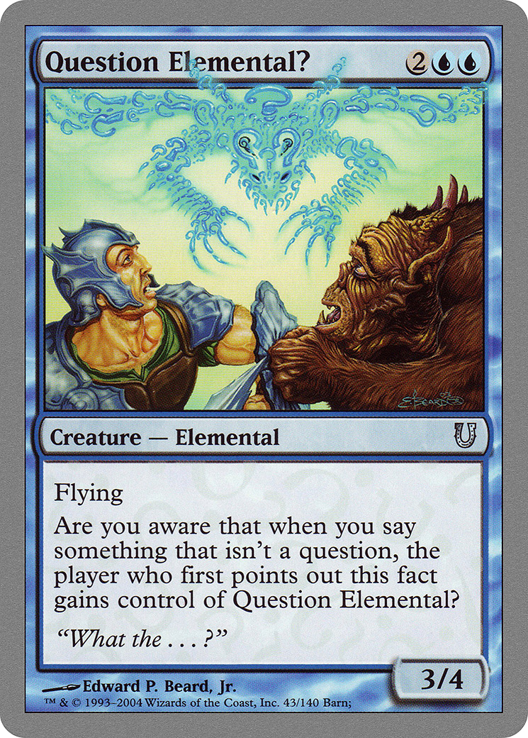 Question Elemental? [UNH - 43]