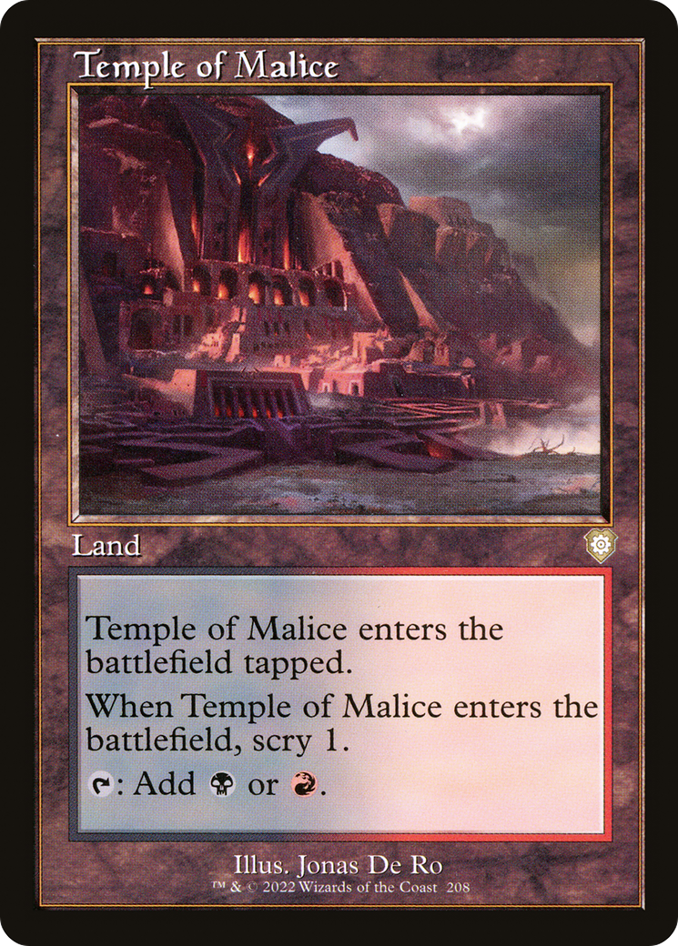Temple of Malice (Retro Frame) [BRC - 208]