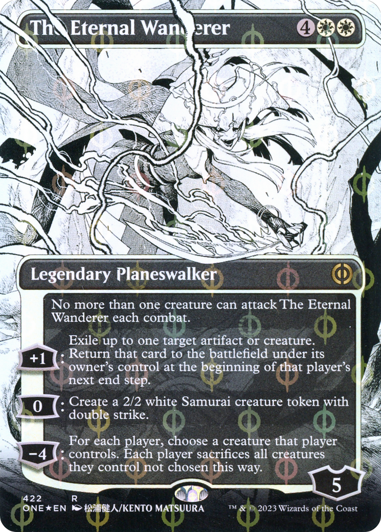 The Eternal Wanderer (Borderless) (Step-and-Compleat Foil) [ONE - 422]