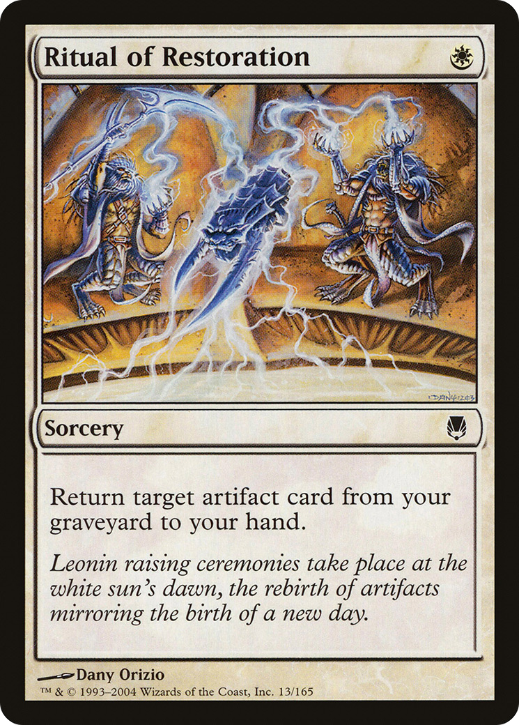 Ritual of Restoration (DST-013) - Darksteel Foil